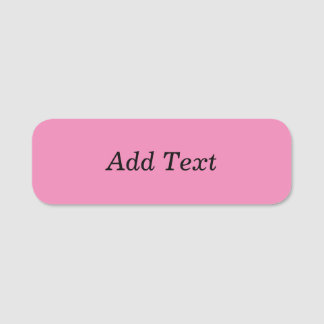 Rosa Skapa Din Egen Lägg Till Text Mall Namnbricka