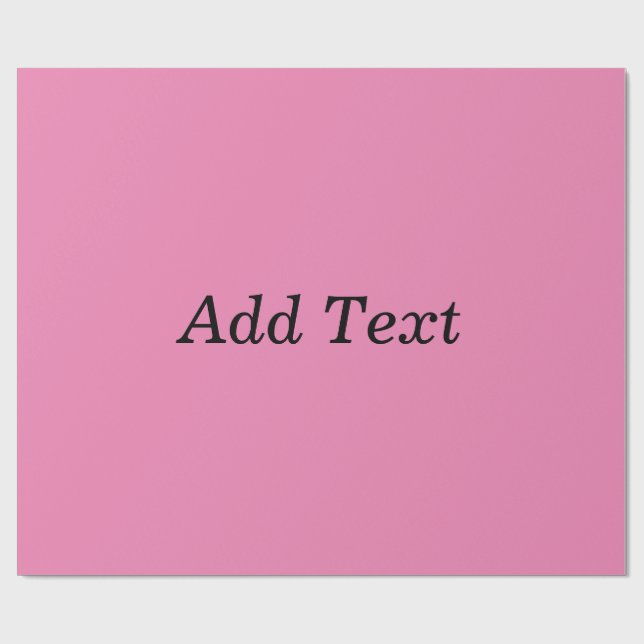 Rosa Skapa Egen Lägg Till Text Mall Presentpapper (Platt)