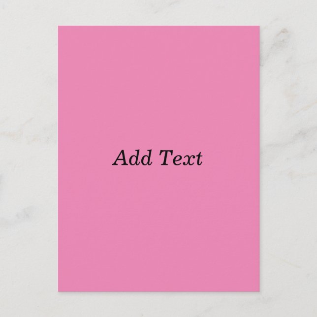 Rosa Skapa Egen Lägg Till Text Mall Vykort (Framsida)