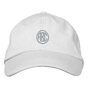Rosa Skapar Monogram för egen Initialer Broderad Keps