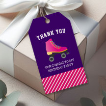 Rosa Skate Roller Skating Födelsedagsfest Favorite