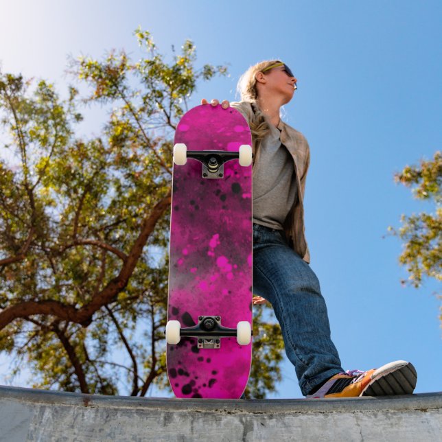 Rosa Skateboard för färgplattor (Utomhus 1)