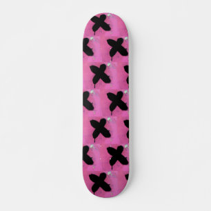 Rosa skateboard. old school skateboard bräda 21,6 cm