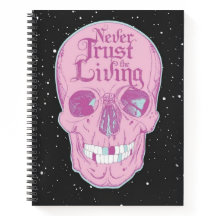 Rosa Skeleton Hardcover Spiral bärbar dator