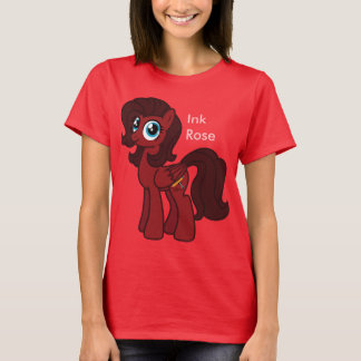 Rosa skjorta för bläck t-shirt