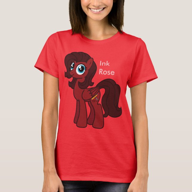 Rosa skjorta för bläck t-shirt (Framsida)