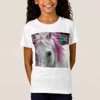 Rosa skjorta för hästflickor T T-shirt