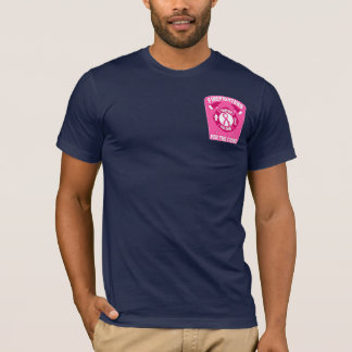 Rosa skjorta för hjältemarinarbetsuppgift tee