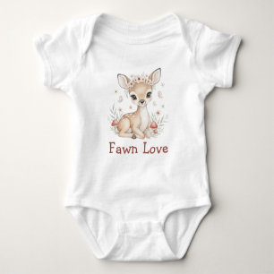 Rosa skogspojke flicka baby shower present body t shirt