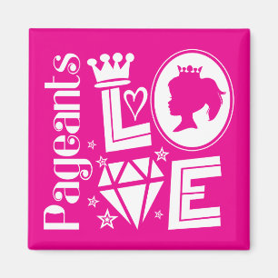 Rosa Skönhetstävling Princess Kärlek - Beauty S Magnet