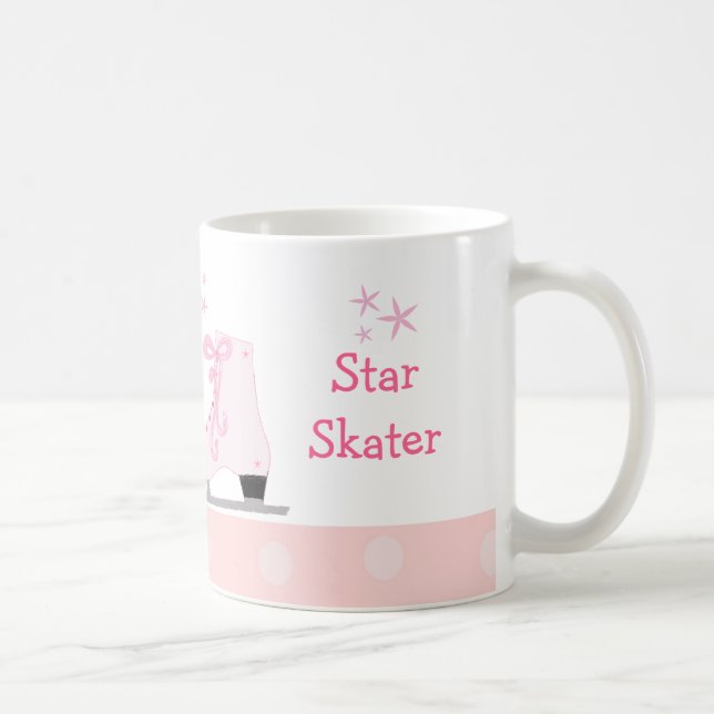 Rosa skridskor - Stjärnskridskoåkare Kaffemugg (Höger)