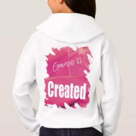 Rosa Skrift Skapad T Shirt