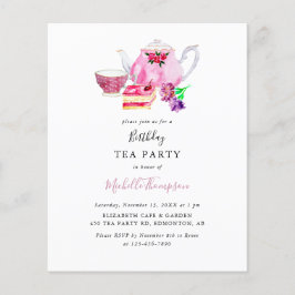 Rosa-skript för Party Tekanna av