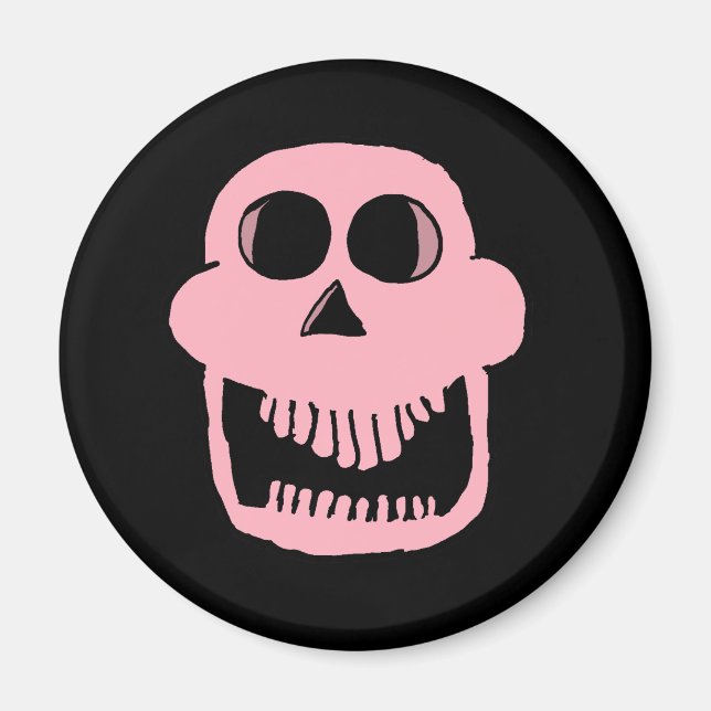 Rosa Skull 1 Magnet (Framsidan)
