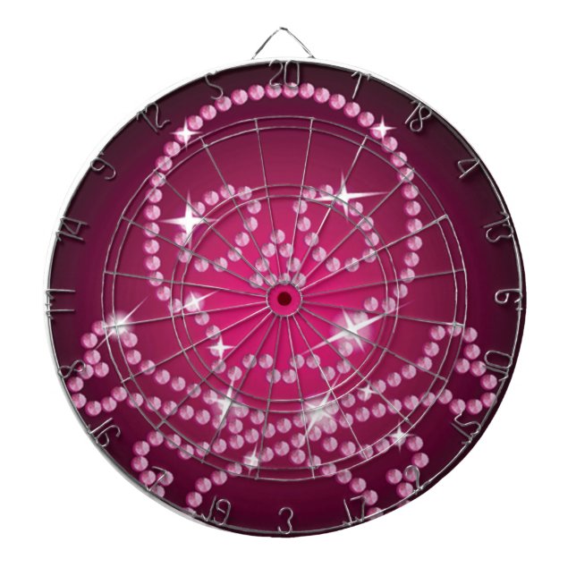 Rosa Skull Dart Board Piltavla (Framsidan)