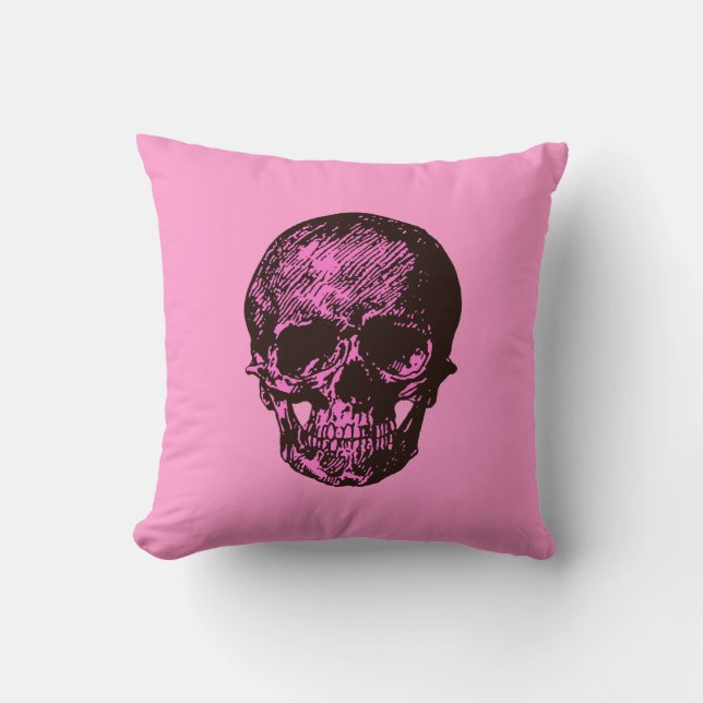 Rosa Skull Kudde (Framsida)