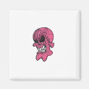Rosa Skull Magnet
