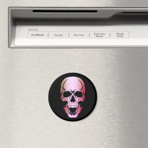 Rosa Skull Magnet