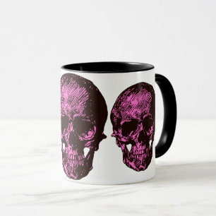 Rosa Skull Mugg