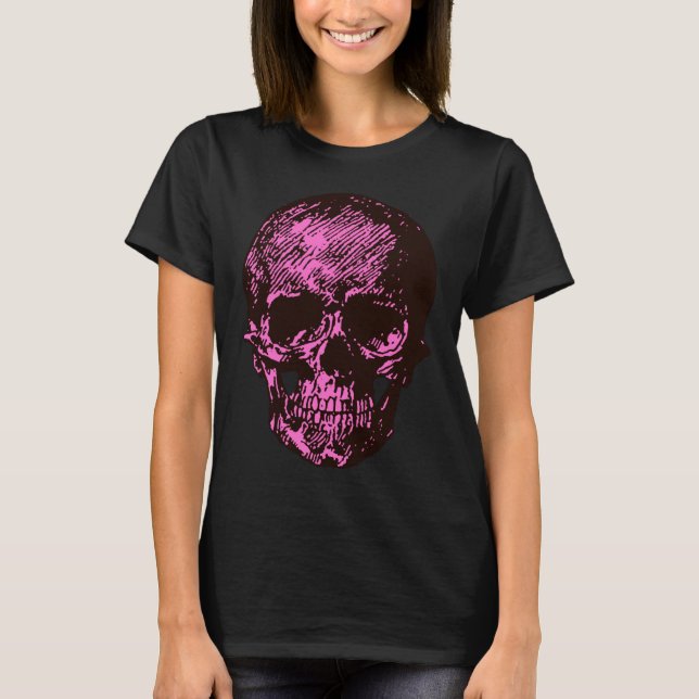 Rosa Skull T Shirt (Framsida)