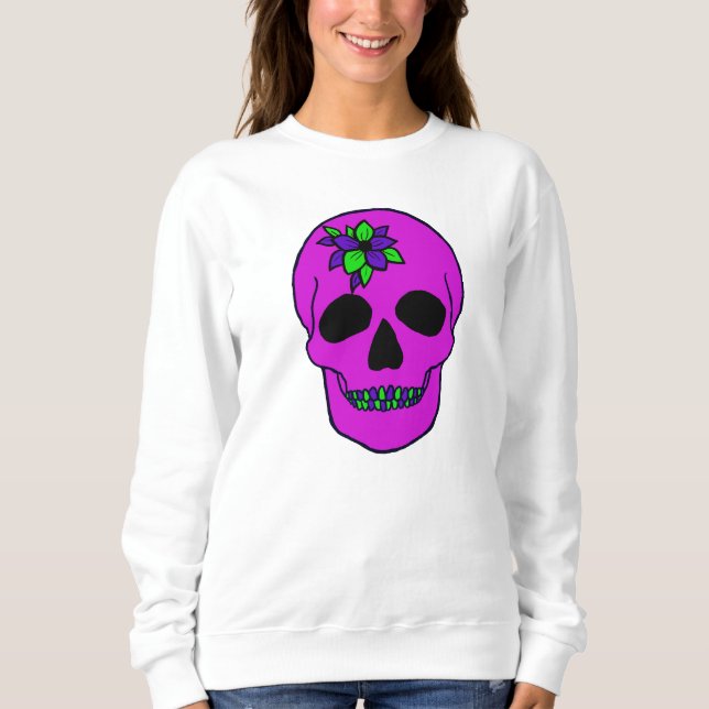 Rosa Skull T Shirt (Framsida)