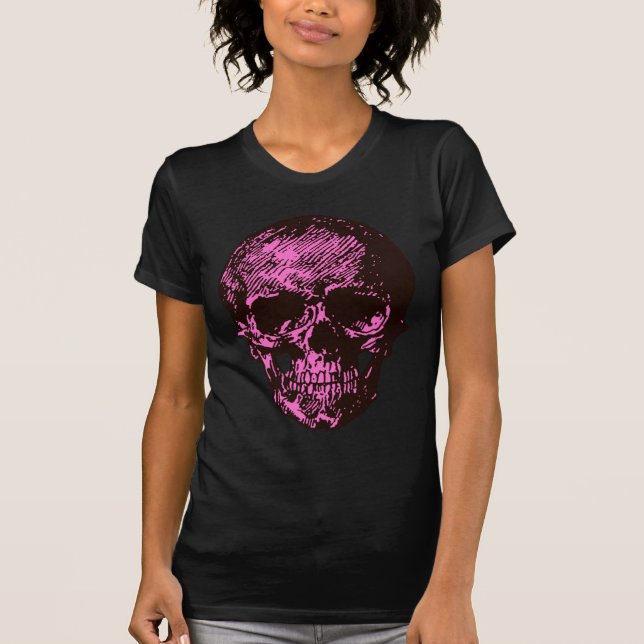 Rosa Skull T Shirt (Framsida)