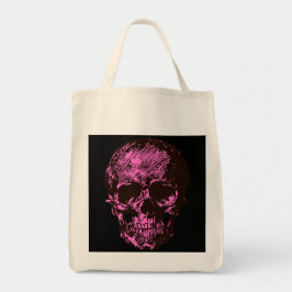 Rosa Skull Tygkasse