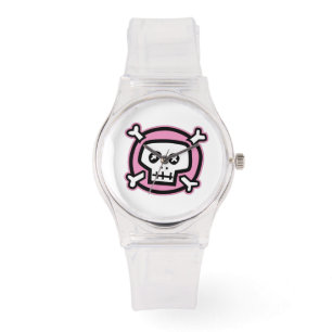 Rosa Skull Watch Armbandsur