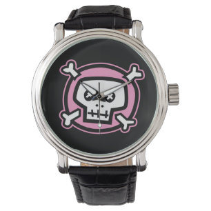 Rosa Skull Watch Armbandsur