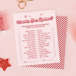 Rosa skulle hon hellre se julbabyspelet.<br><div class="desc">Lägg till en festlig twist till firande med den här Personlig Rosan "Skulle hon hellre vilja", julbabyspelet? Perfekt för att skapa roligtens minnen. I det här spelet blandas idéer om babyduschspel med ett unikt babyduschtema i Santa baby. Idealisk för vinterbabyduschteman ger det säsong glädje och värme. Förbered helgdag med de...</div>
