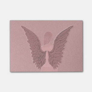 Rosa skyddsängel post-it block
