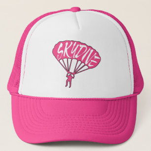 Rosa skydive fanatisk hatt keps