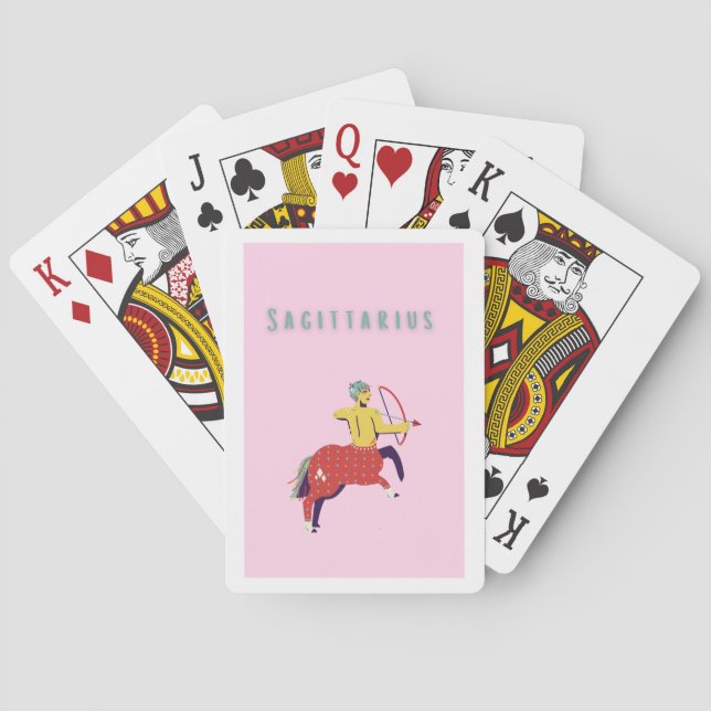 Rosa Skytten, stjärntecken, stjärnbild Casinokort (Baksidan)