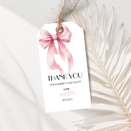 Rosa släde födelsedag  presentetikett