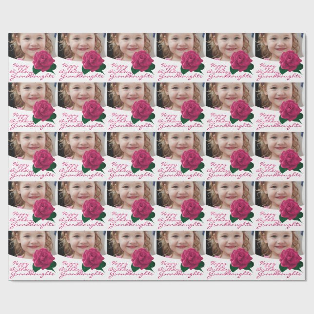 Rosa slående in papper för grattis på presentpapper (Platt)