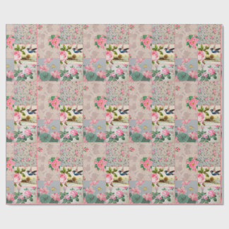 Rosa slående in papper för nätt vintagetapet presentpapper