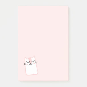 Rosa Sleeping Kattunge Post-it Block