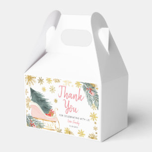 Rosa Sleigh Baby Shower Little Bundle Joy Presentaskar