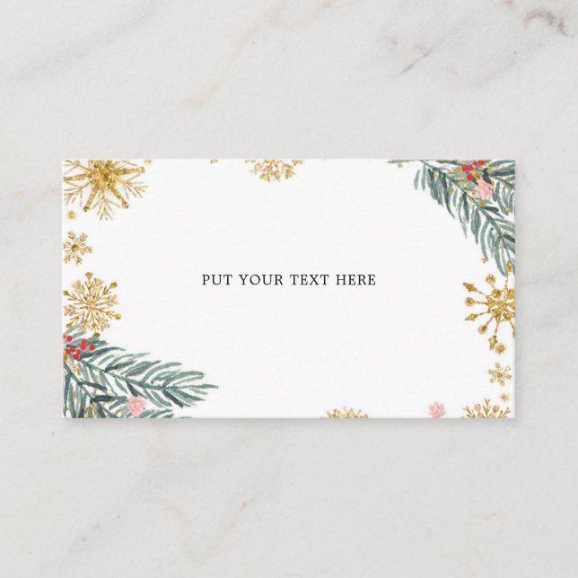 Rosa Sleigh Oh What Roligt Winter Insert Card Tilläggskort (Framsida)