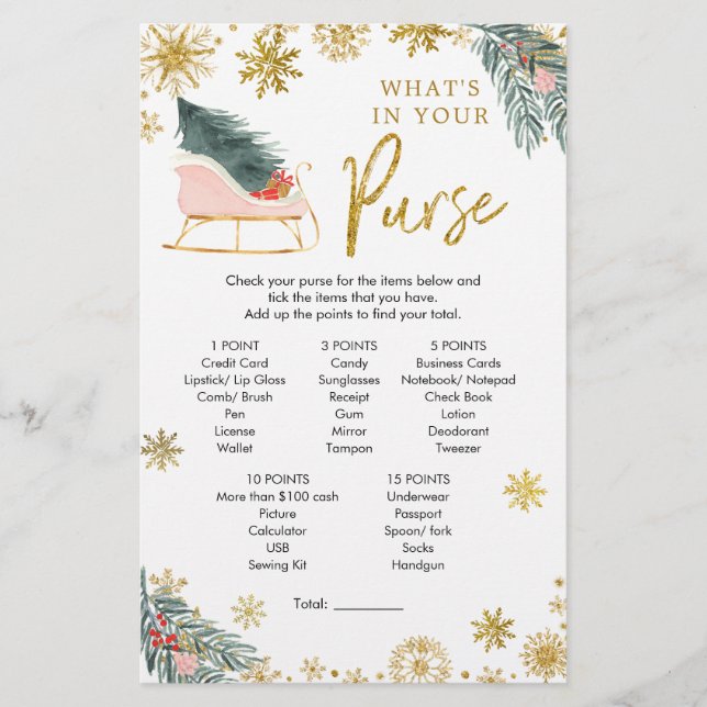 Rosa Sleigh Winter Baby Shower What in you Purwer (Framsida)