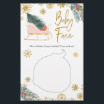 Rosa Sleigh Winter Snowflake Baby Shower Baby Ansi<br><div class="desc">Rosa Sleigh Winter Snowflake Baby Shower Baby Ansikte Game</div>