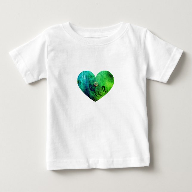 Rosa slemhjärta baby t-shirt  (Framsida)
