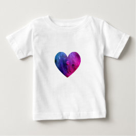 Rosa slemhjärta baby-t-shirt  t shirt