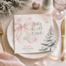 Rosa slinga Baby It's Cold Outside Baby Shower jul