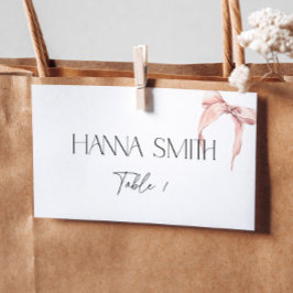 Rosa slinga Minimal Coquette Viket Platskort Placeringskort