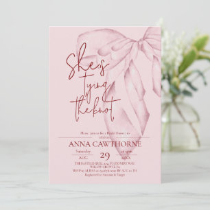 Rosa slinga ⎮Modern elegant bröllopsdusch Inbjudningar