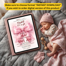 rosa slinga muslim babyflicka aqeeqah