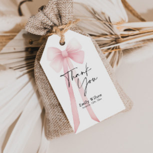 Rosa slinga tack presentetikett