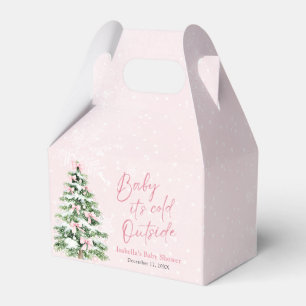 Rosa slingar Flicka Baby It's Cold Outside Baby Sh Presentaskar