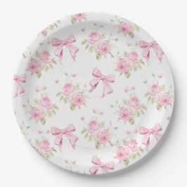 Rosa slingor och rosor Coquette bröllopsdusch